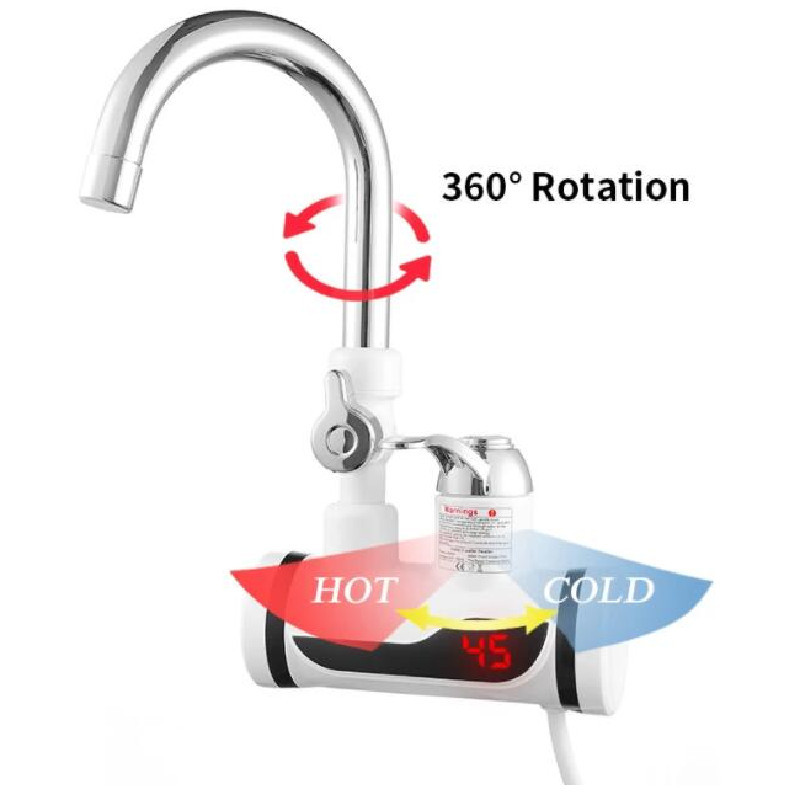 ABS Instant Digital Electric Hot Water Tap Touch Sensor 220V ROHS For Kitchen Sink