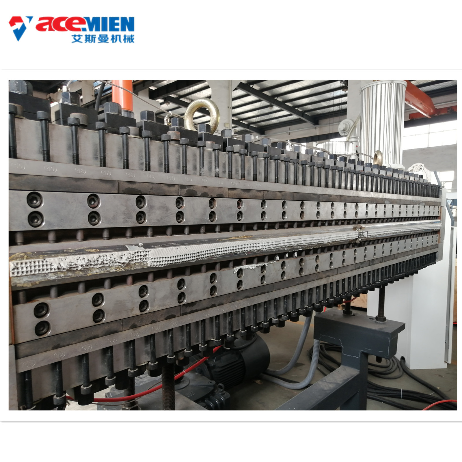 PP Hollow Profile Plastic Sheet Extrusion Line , Plastic Formwork Making Machine
