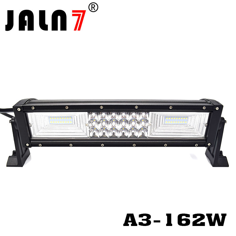 LED Light Bar JALN7 162W 3Rows Combo Beam LED Driving Lamp Super Bright Off Road Lights LED Work Light Boat Jeep