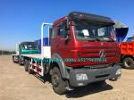 Ruby red color Beiben 6x4 2638PZ 25 30Ton 380hp Heavy Off Road Container Flat
