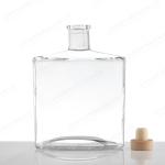 All Size 375ml 750ml 1000ml Flat Square Vodka Glass Whiskey Wine Bottle with