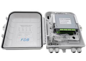 Quality White Fiber Optic Splitter Box LC 1x16 PLC Splitter Wall Mount wholesale
