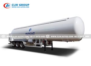 Quality 30tons Butane Propane Gas Tanker Trailer With Pump And Flow Meter wholesale