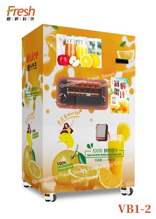 mall fresh pure orange juice mutifunction Squeezing Automatic Beverage Vending Machine with intelligent alarm system