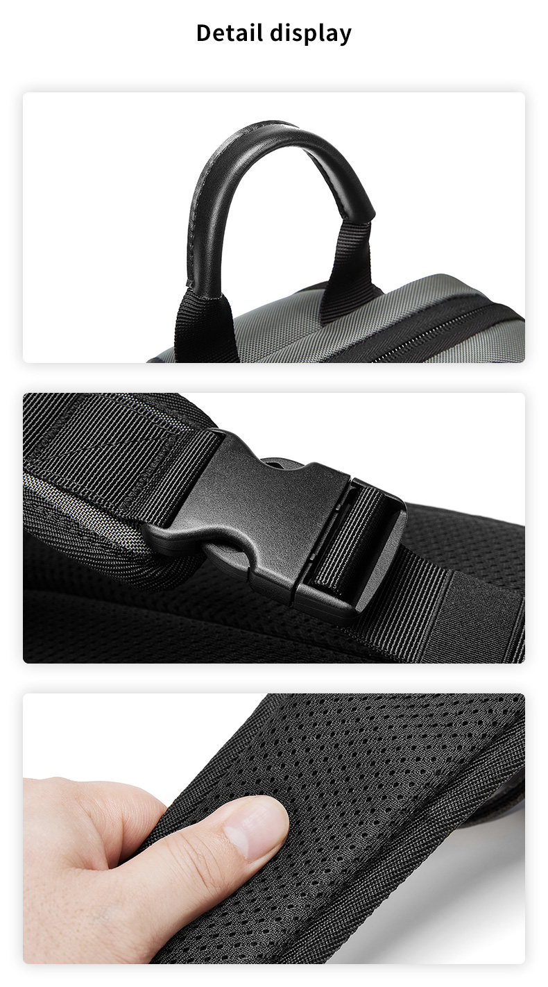 MingLu New Multifunction Crossbody Men Bags Style Shoulder Bag Men Sling Single Chest Bag for Outdoor
