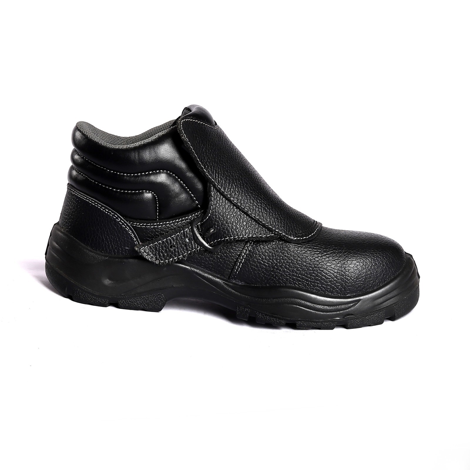 Anti Puncture Anti Smash Metal Eyelets Comfortable EVA Insole For Market SJ PU Safety Boots