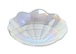 Rainbow Shell Crystal Lead Free Glass Tray Plate,Seashell Dinner Plate