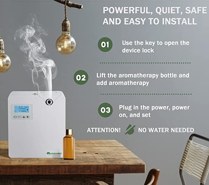 Smart WIFI Hotel Lobby Scent Fragrance Diffusers Machine HVAC Aroma Oil Electric Scent Diffuser Machine For Scent Marketing