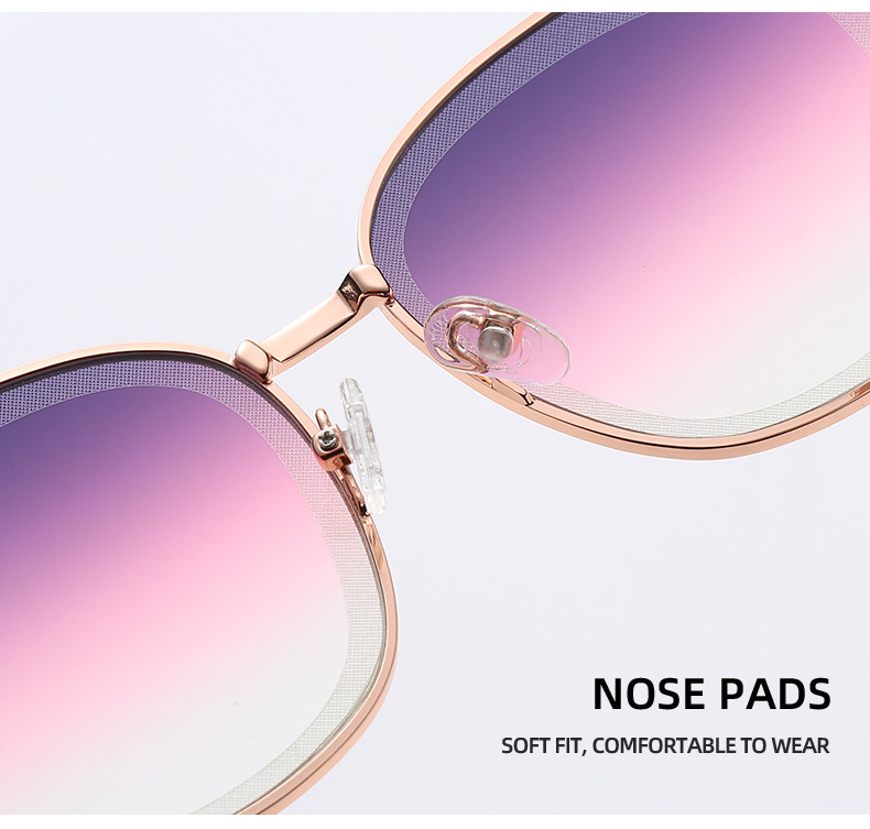 Womens Cat Eye Metal Frame Sunglasses Mirrored Tint Lenses CE