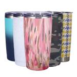 Exquisite Design Stainless Steel 20 Oz Tumbler Bulk With Lid And Straw Colored