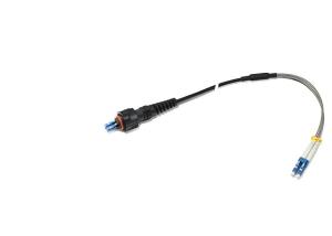 Quality IP67 MPO Patch Cable Black Color 500 Cycles High Durability Long Mechanical Life wholesale