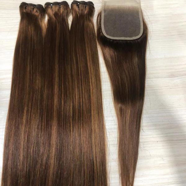 Wholesale Bone Straight Super Double Drawn Silky Vietnamese Piano Hair Highlight