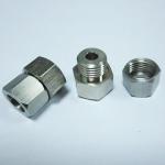 CNC machined stainless steel screw and nuts