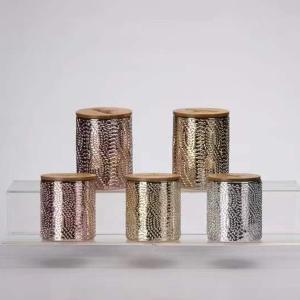 Quality Gold Votive Glass Candle Holder Mercury Glass For Hotel wholesale
