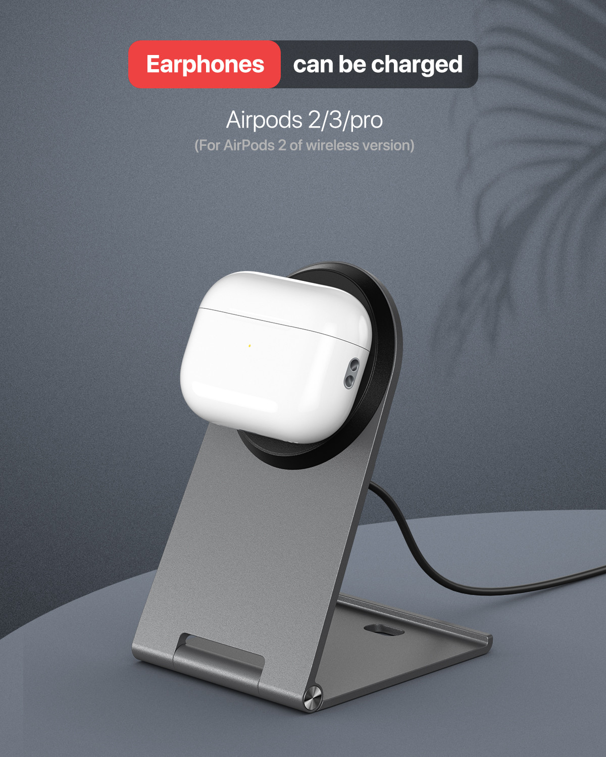 Aluminum Alloy Qi 2 Metal Wireless Charger With USB C Interface And Damping Folding Design