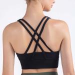 10 colors High Quality Nude V neck Girl Sports Bra Gym workout Fitness Clothing