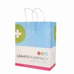 Disposable Brown Kraft Paper Bag SOS Custom Pharmacy Bags Pouches