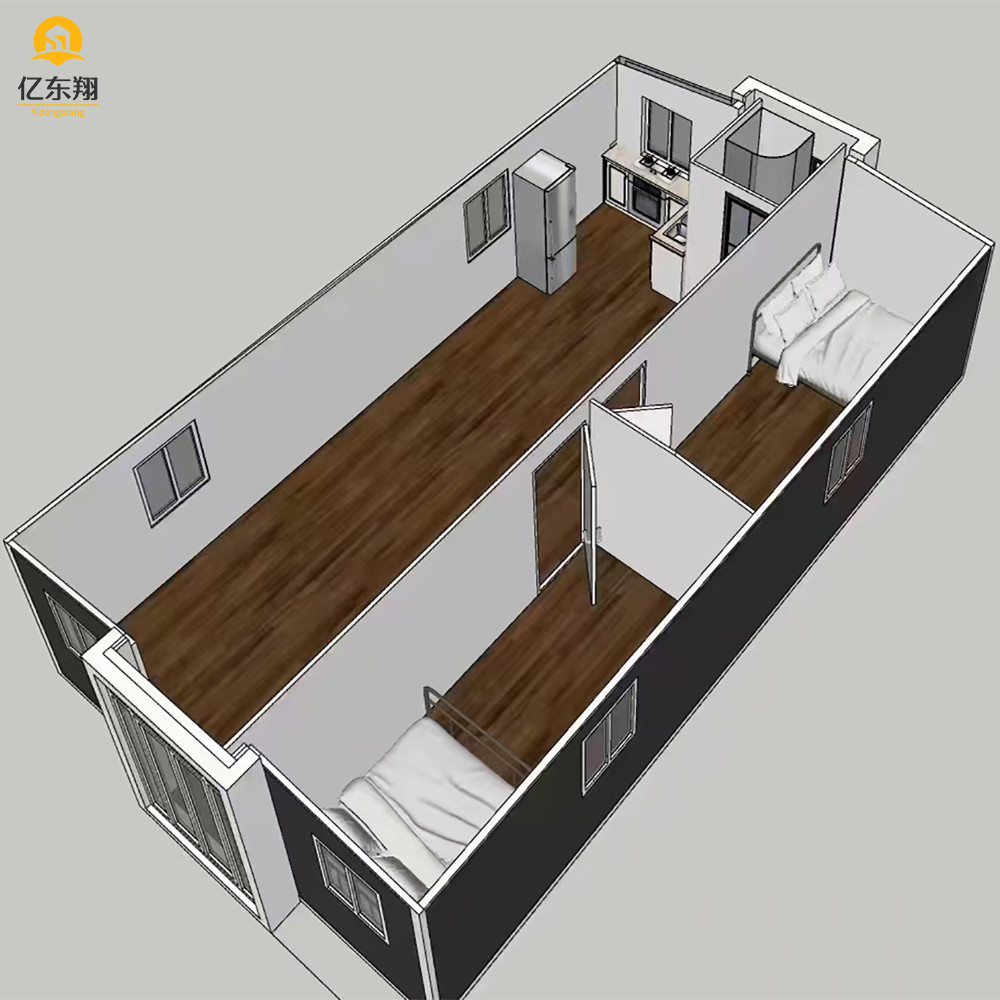Double Wing Folding Prefabricated Container House Per Set 20 Ft 40ft Extension Room