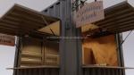 Galvanized Steel Square Tubes Mini Popup Shop Mobile Container Coffee Bar Houses