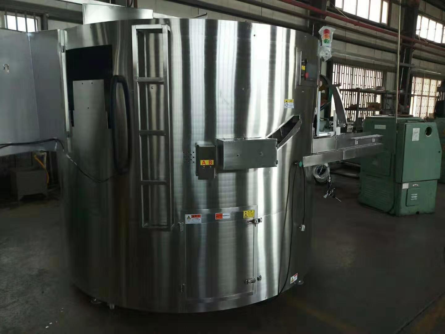 Round Bottle Unscrambler Machine With Rotary Feeding Turntable Table