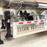 TITAN Large Capacity Aluminum Oil Diesel Fuel Tanker Trailer 3 Axle 4 Compartmen