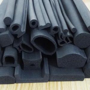 China EPDM rubber extruded 3M adhesive backed foam seal strips for wooden door insolation on sale