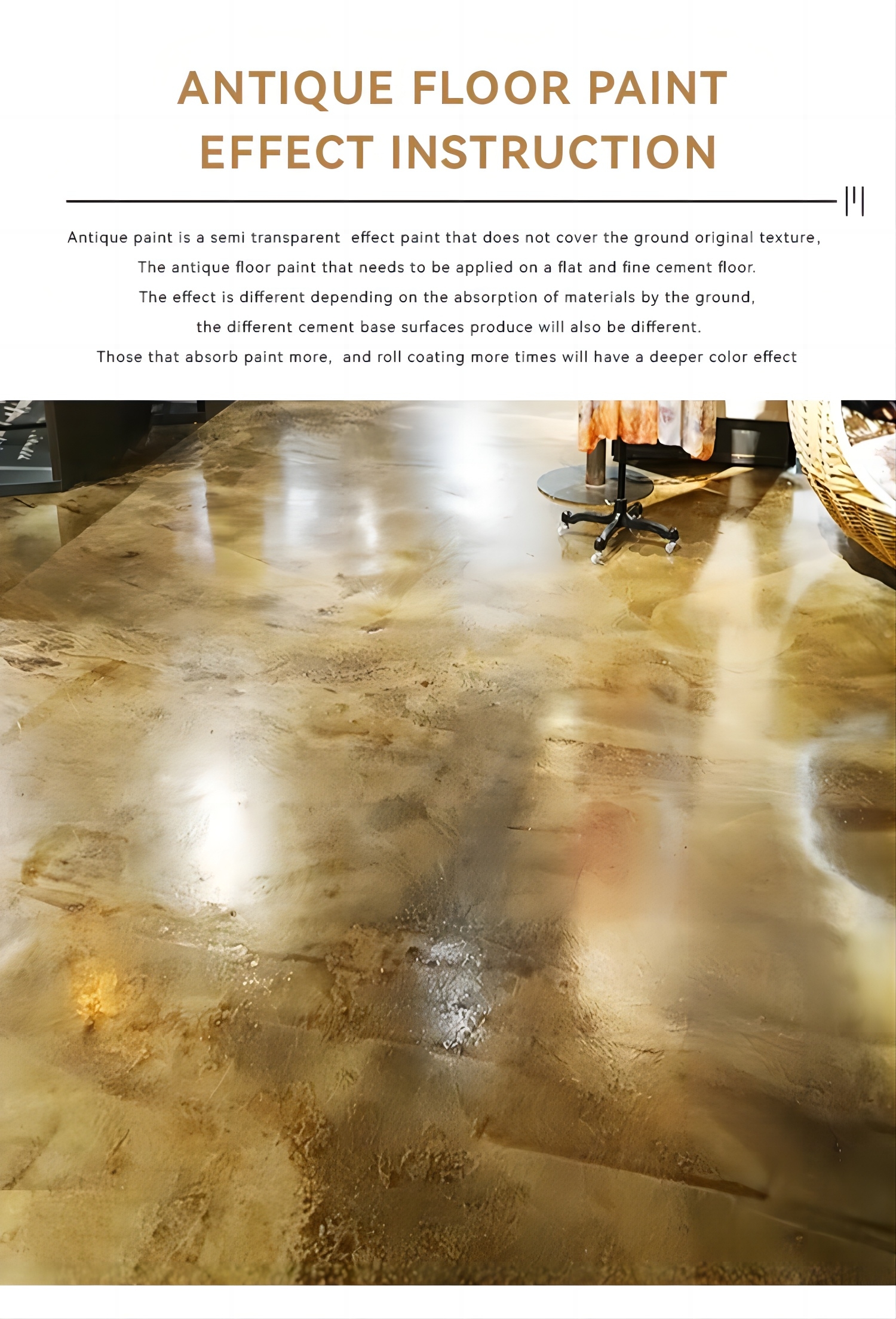 Main Raw Material Acrylic Waterproof Floor Coating for Concrete Floors in Garage