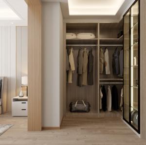 Quality Wooden Lacquer 6x6 Walk In Closet Cupboard Dressing Room Premade wholesale