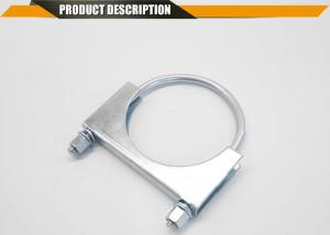 Quality U Bolt Exhaust Muffler Clamp Carbon Steel Saddle , Exhaust Clamp wholesale