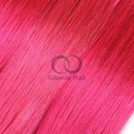 Pink Straight Remy Human Hair Bundles Sew In Weave Bundles Brazilian Bundle