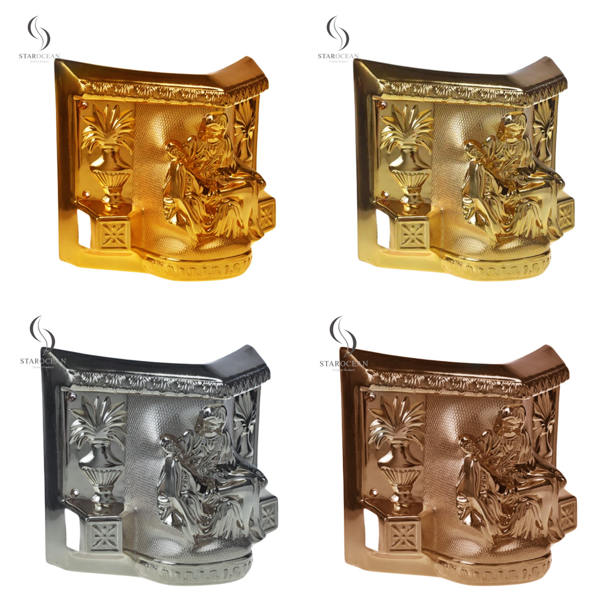 Luxury Silver Plated Plastic Coffin Corner Funeral Decoration Supplies Wholesale 9#S