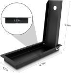 Powder Coating Motorcycle Wheel Chock Flip Up Foldable Tire Stand for Most Tire