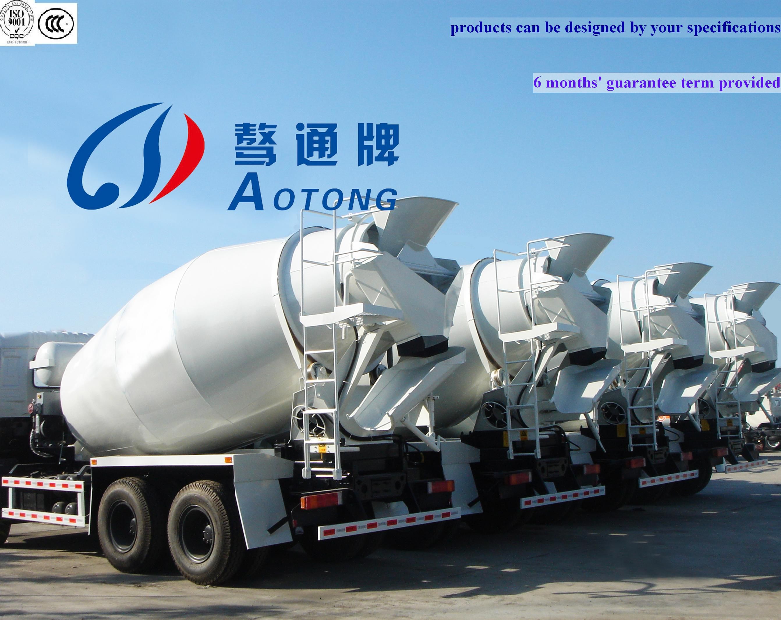 Heavy Duty Self Loading Concrete Mixer Truck 4-15 Cubic Capacity