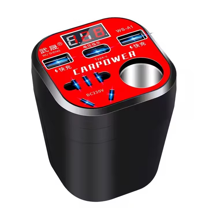 Universal Travel Charger 0.3KG Car Inverter Converter 1500W 12V/24V To 220V 50hz Plug Adapter USB Port Socket Converter
