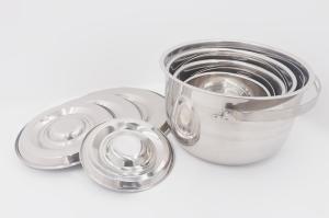 Quality 21cm Travel Camping Outfit Cooking Sets Stainless Steel Basin Lid wholesale