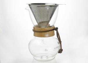 Quality Papaerless Reusable Pour Over Drip Coffee Maker For 2 Cups , Custom Logo wholesale