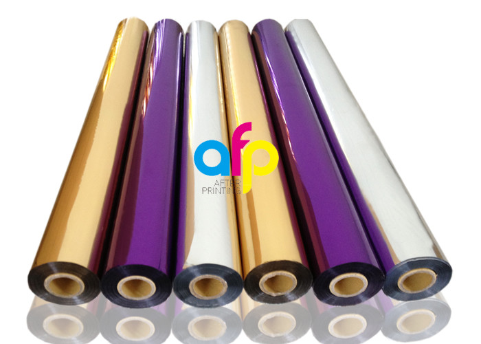Metallic Colors Bopp Holographic Film For Soft Plastic Stamping / PVC