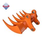 6 Shanks Skeleton Excavator Brush Rake 1500mm Excavator Land Clearing Rakes