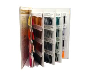 Quality Embroidery Silk Thread Color Cards Book 5000y Length/cone and 100% Polyester wholesale