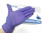 Disposable powder free violet nitrile gloves latex free