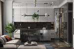 Lacquer Acrylic Melamine Customized Cabinext Furniture Modern Kitchen Cabinet