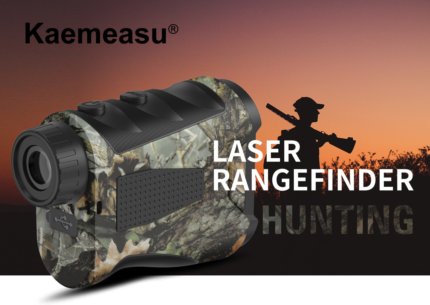 Kaemeasu HD Imaging Camouflage Hunting Range Finder Digital Laser Rangefinder Telescope