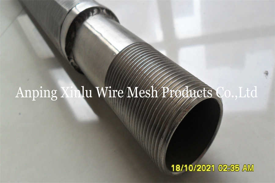 Wedge Wire Oil Well Screen API 20 Size With Johnson Screen Pipe AISI 316L