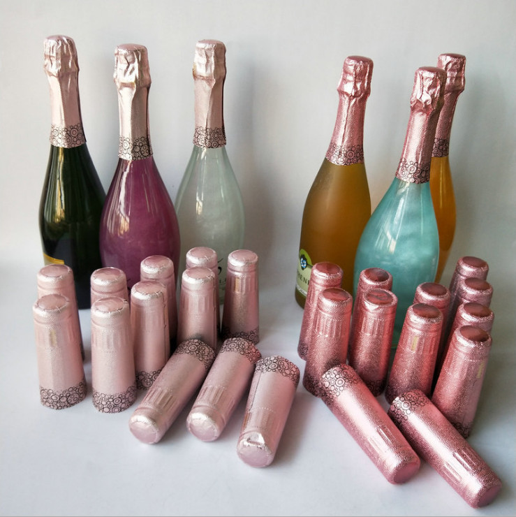 78x38mm Heat Shrink Wine Bottle Capsules Champagne PVC Wine Bottle Seals