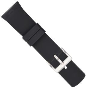 Quality ROHS Mens Rubber Watch Bands , Curved 22mm Elastic Watch Band wholesale