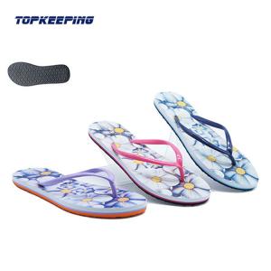 Quality Latest Fashion Ladies Flip Flop EVA Print Sole Flip Flop wholesale