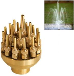 Quality Adjustable 3 Layers Blossom DN25 Brass Fountain Nozzles wholesale