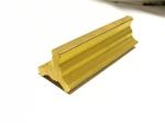 Golden 8feet Length Brass Extrusion Profiles SGS Certification
