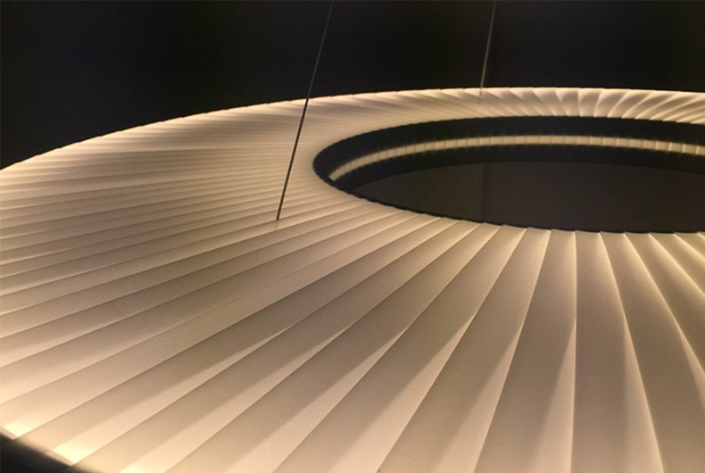 Modern Fabric Pendant Light Designer Iris Pendant Lamp For Living Room Hotel Lobby Chandelier(WH-AP-538)