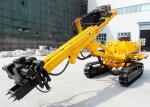Rotary Construction / Anchor Drilling Rig Crawler Mounted 150m Drilling Capacity